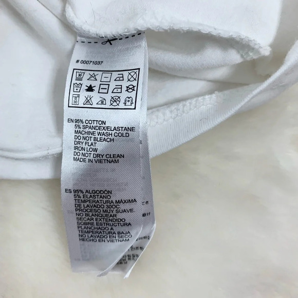 Forever 21 Women's Tank Top Cropped Racerback White sleeveless Size Small - Picture 5 of 6